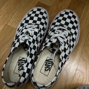 Vans Black and White Checkered Shoes
